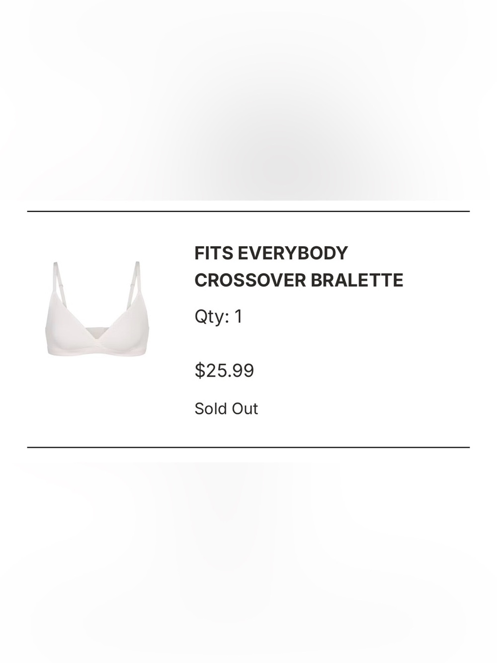 SKIMS Fits Everybody Crossover Bralette - White